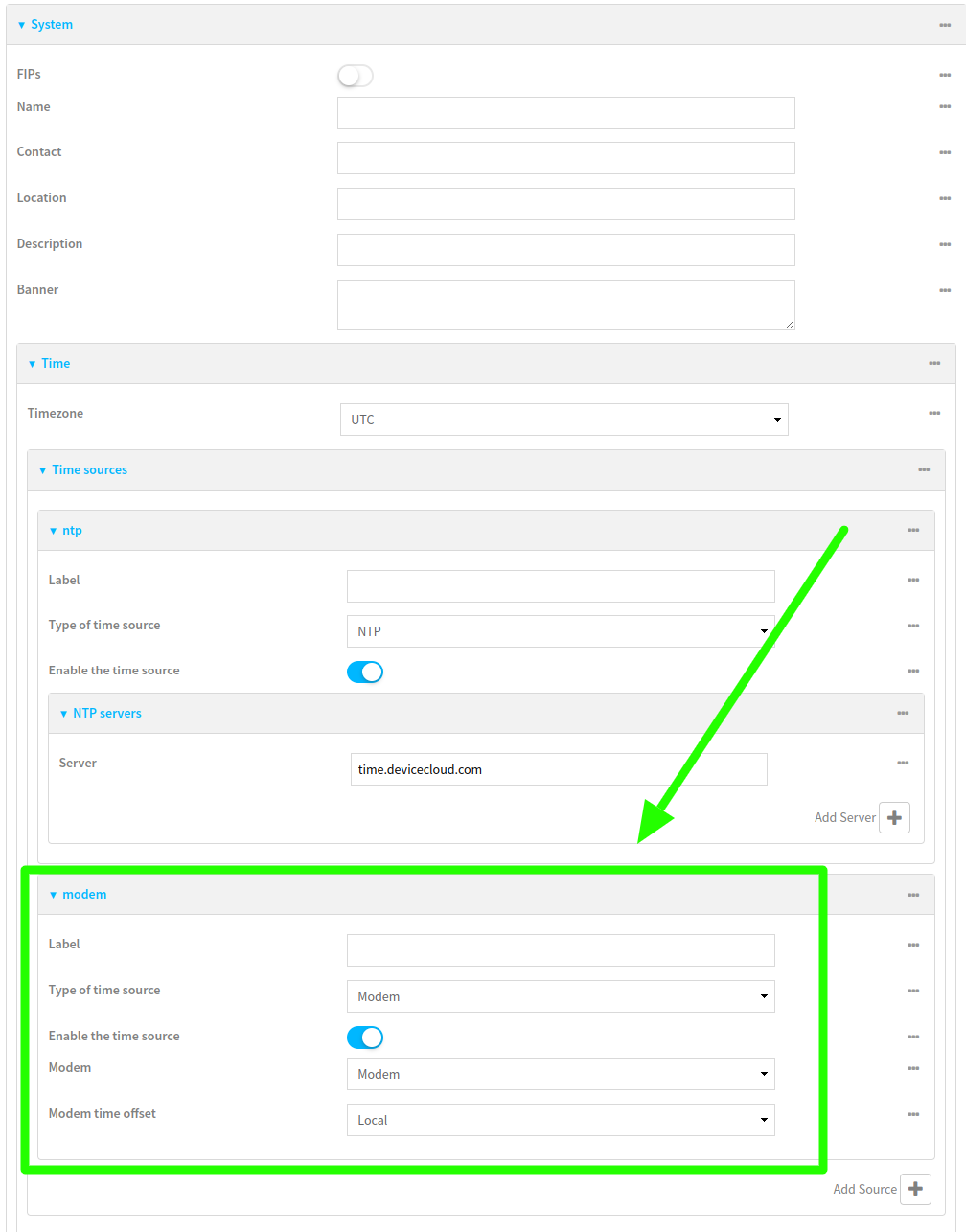 Sync with time source